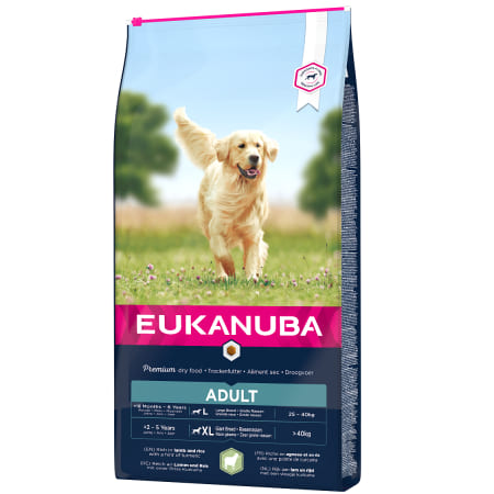 EUKANUBA DOG LARGE LAMB & RICE sausā barība suņiem Jērs 18kg